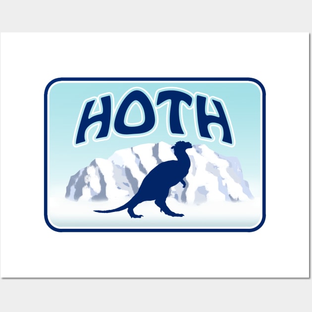 Hoth Travel Decal Wall Art by CJROBBINS